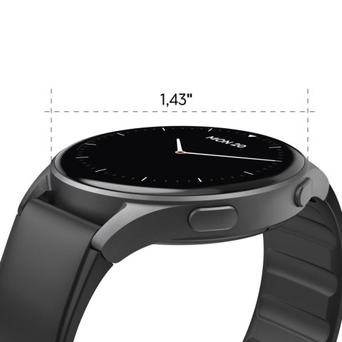 Smartwatch Hama 8900 GPS AMOLED 1.43" z paskiem silikonowym - czarny Smartwatch Hama 8900 GPS AMOLED 1.43" z paskiem silikonowym - czarny