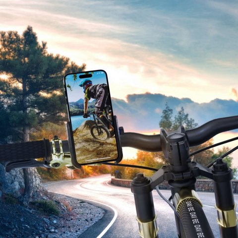 Uchwyt 3mk Steel Bike Holder rowerowy do telefonu - czarny Uchwyt 3mk Steel Bike Holder rowerowy do telefonu - czarny