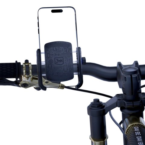 Uchwyt 3mk Steel Bike Holder rowerowy do telefonu - czarny Uchwyt 3mk Steel Bike Holder rowerowy do telefonu - czarny