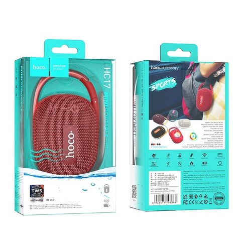 HOCO głośnik bluetooth HC17 czerwony HOCO głośnik bluetooth HC17 czerwony