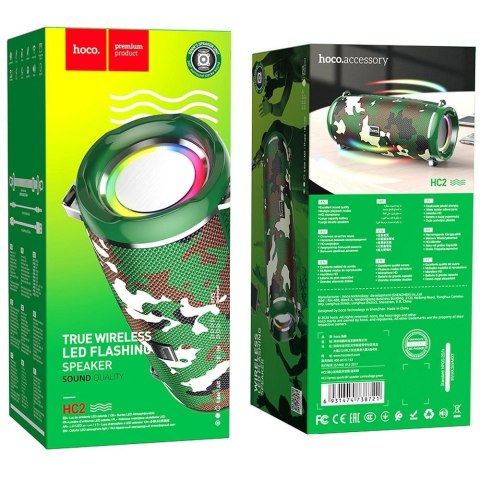 Głośnik bluetooth LED 2 x 5W 6h Hoco HC2 moro Głośnik bluetooth LED 2 x 5W 6h Hoco HC2 moro