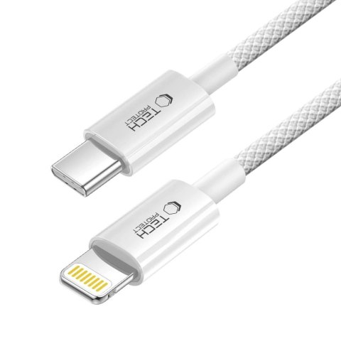 Kabel Tech-Protect UltraBoost USB-C / Lightning PD27W/3A 100 cm - szary Kabel Tech-Protect UltraBoost USB-C / Lightning PD27W/3A 100 cm - szary
