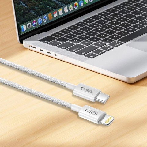 Kabel Tech-Protect UltraBoost USB-C / Lightning PD27W/3A 100 cm - szary Kabel Tech-Protect UltraBoost USB-C / Lightning PD27W/3A 100 cm - szary