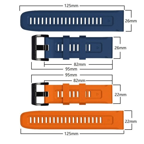 Pasek Tech-Protect IconBand na Garmin Fenix 3 / 5X / 3HR / 5X Plus / 6X / 6X Pro / 7X - granatowy Pasek Tech-Protect IconBand na Garmin Fenix 3 / 5X / 3HR / 5X Plus / 6X / 6X Pro / 7X - granatowy