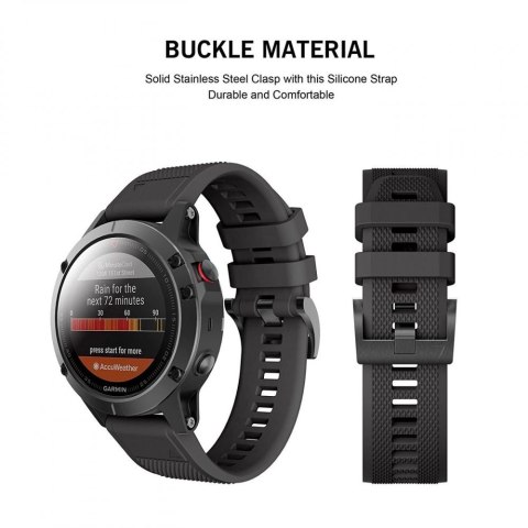 Pasek Tech-Protect Smooth na Garmin Fenix 3 / 5X / 3HR / 5X Plus / 6X / 6X Pro / 7X - czarne Pasek Tech-Protect Smooth na Garmin Fenix 3 / 5X / 3HR / 5X Plus / 6X / 6X Pro / 7X - czarne