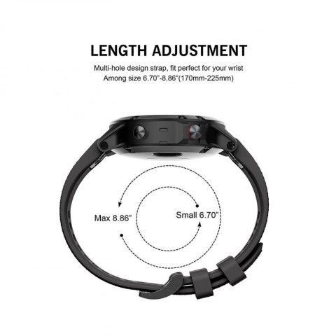 Pasek Tech-Protect Smooth na Garmin Fenix 3 / 5X / 3HR / 5X Plus / 6X / 6X Pro / 7X - czarne Pasek Tech-Protect Smooth na Garmin Fenix 3 / 5X / 3HR / 5X Plus / 6X / 6X Pro / 7X - czarne