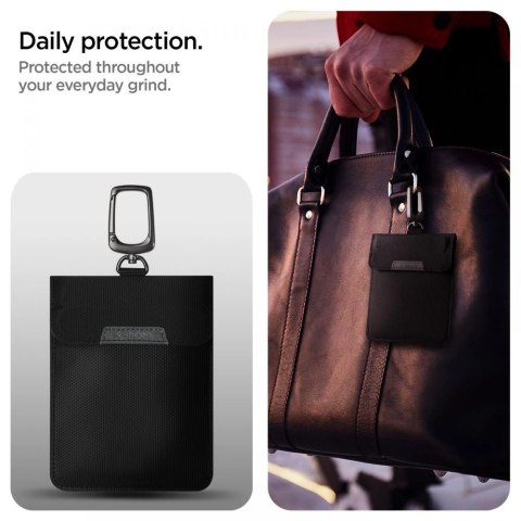 Antykradzieżowe etui Spigen Pouch Keyless RFID Signal Blocker - czarne Antykradzieżowe etui Spigen Pouch Keyless RFID Signal Blocker - czarne