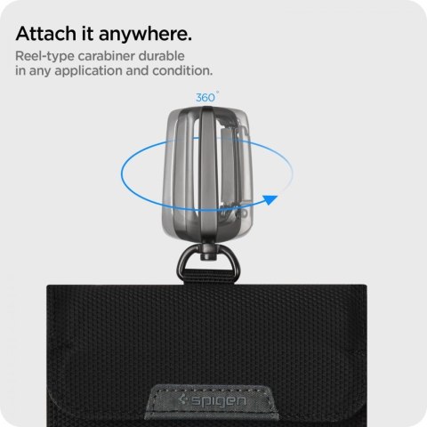 Antykradzieżowe etui Spigen Pouch Keyless RFID Signal Blocker - czarne Antykradzieżowe etui Spigen Pouch Keyless RFID Signal Blocker - czarne