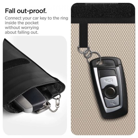 Antykradzieżowe etui Spigen Pouch Keyless RFID Signal Blocker - czarne Antykradzieżowe etui Spigen Pouch Keyless RFID Signal Blocker - czarne
