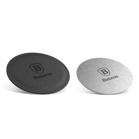 Blaszki Baseus Magnet Iron Suit do uchwytów magnetycznych samoprzylepne - srebrna i czarna (2 szt.) Blaszki Baseus Magnet Iron Suit do uchwytów magnetycznych samoprzylepne - srebrna i czarna (2 szt.)