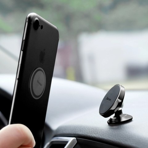 Uchwyt Baseus Small Ears Series SUER-B01 magnetyczny samochodowy na deskę rozdzielczą - czarny Uchwyt Baseus Small Ears Series SUER-B01 magnetyczny samochodowy na deskę rozdzielczą - czarny