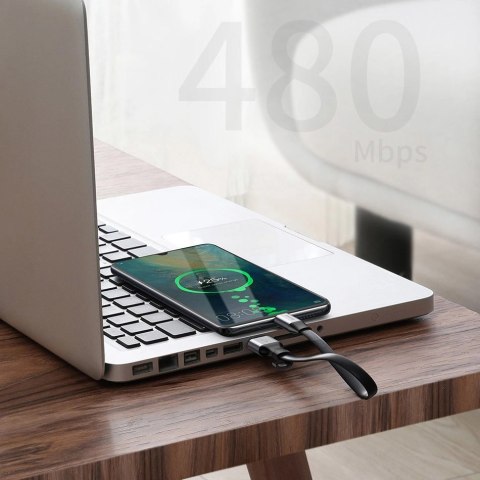 Baseus Simple płaski kabel przewód USB / USB Typ C SuperCharge 5A 40W Quick Charge 3.0 QC 3.0 23cm szary (CATMBJ-BG1) Baseus Simple płaski kabel przewód USB / USB Typ C SuperCharge 5A 40W Quick Charge 3.0 QC 3.0 23cm szary (CATMBJ-BG1)