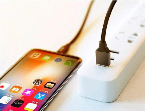 Baseus Yiven kabel przewód w materiałowym oplocie USB / Lightning 1,8M czarny (CALYW-A01) Baseus Yiven kabel przewód w materiałowym oplocie USB / Lightning 1,8M czarny (CALYW-A01)