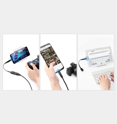 Ugreen adapter przejściówka z micro USB na USB Typ C czarny (30391) Ugreen adapter przejściówka z micro USB na USB Typ C czarny (30391)