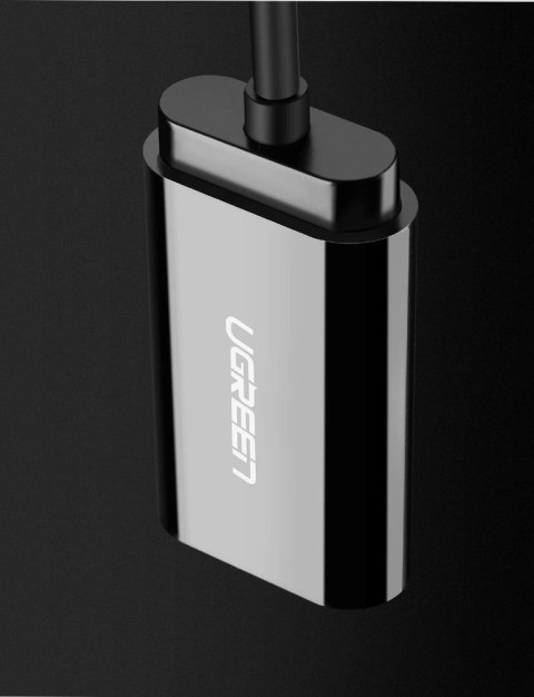 Ugreen zewnętrzna karta dźwiękowa muzyczna adapter USB - 3,5 mm mini jack 15cm czarny (30724) Ugreen zewnętrzna karta dźwiękowa muzyczna adapter USB - 3,5 mm mini jack 15cm czarny (30724)