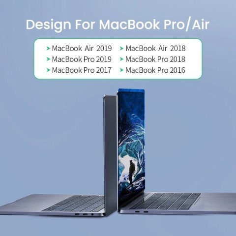 HUB Ugreen 60559 2x USB-C / USB-C PD (Thunderbolt 3, 100W, 4K 60 Hz, 10 Gbps) / HDMI 4K 30 Hz / 3x USB 3.0 do MacBook Pro / Air 