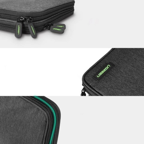 Ugreen etui pudełko na dysk twardy HDD SSD telefon kable akcesoria 24,5 x 17,5 x 5 cm szary (50147 LP149) Ugreen etui pudełko na dysk twardy HDD SSD telefon kable akcesoria 24,5 x 17,5 x 5 cm szary (50147 LP149)