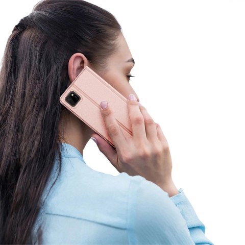 DUX DUCIS Skin Pro kabura etui pokrowiec z klapką Huawei Y5p różowy DUX DUCIS Skin Pro kabura etui pokrowiec z klapką Huawei Y5p różowy