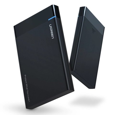 Ugreen kieszeń na dysk HDD SSD obudowa dysku SATA 2,5'' USB 3.2 Gen 1 (5 Gbps) micro USB SuperSpeed + kabel 0,5 m czarny (US221 Ugreen kieszeń na dysk HDD SSD obudowa dysku SATA 2,5'' USB 3.2 Gen 1 (5 Gbps) micro USB SuperSpeed + kabel 0,5 m czarny (US221