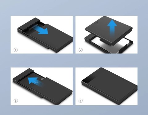 Ugreen kieszeń na dysk HDD SSD obudowa dysku SATA 2,5'' USB 3.2 Gen 1 (5 Gbps) micro USB SuperSpeed + kabel 0,5 m czarny (US221 Ugreen kieszeń na dysk HDD SSD obudowa dysku SATA 2,5'' USB 3.2 Gen 1 (5 Gbps) micro USB SuperSpeed + kabel 0,5 m czarny (US221