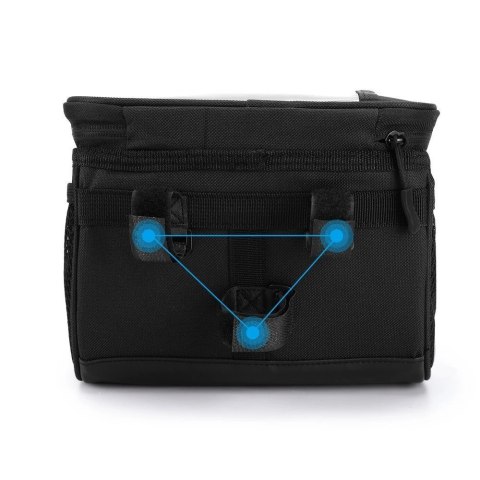 Wozinsky torba rowerowa na kierownicę z etui na telefon 2 l czarny (WBB12BK) Wozinsky torba rowerowa na kierownicę z etui na telefon 2 l czarny (WBB12BK)