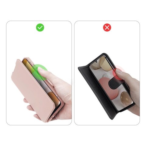 DUX DUCIS Skin X kabura etui pokrowiec z klapką Samsung Galaxy A42 5G różowy DUX DUCIS Skin X kabura etui pokrowiec z klapką Samsung Galaxy A42 5G różowy