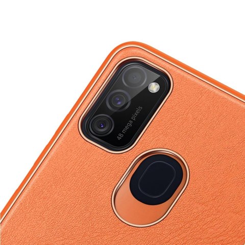 Dux Ducis Yolo eleganckie etui pokrowiec ze skóry ekologicznej Samsung Galaxy M30s pomarańczowy Dux Ducis Yolo eleganckie etui pokrowiec ze skóry ekologicznej Samsung Galaxy M30s pomarańczowy