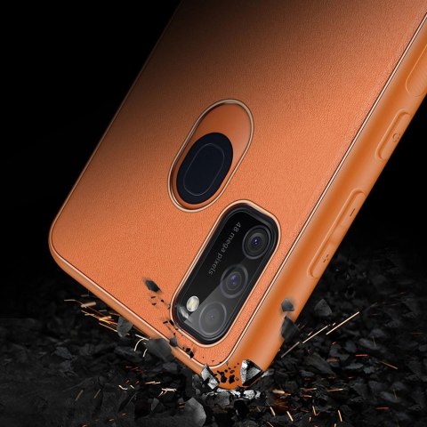 Dux Ducis Yolo eleganckie etui pokrowiec ze skóry ekologicznej Samsung Galaxy M30s pomarańczowy Dux Ducis Yolo eleganckie etui pokrowiec ze skóry ekologicznej Samsung Galaxy M30s pomarańczowy