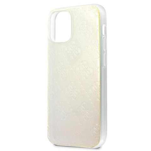 Etui Guess 4G 3D Pattern Collection na iPhone 12 mini - opalizujące Etui Guess 4G 3D Pattern Collection na iPhone 12 mini - opalizujące