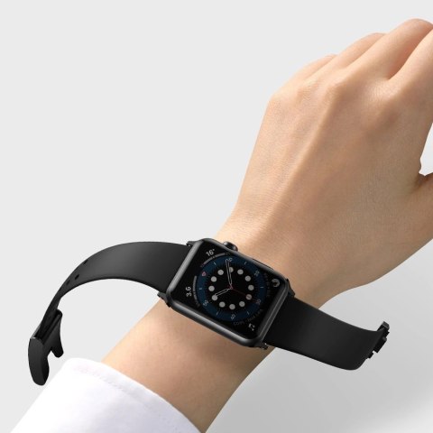 Baseus Slip-Thru pasek opaska bransoleta do Apple Watch 3/4/5/6/SE 38mm/40mm czarny (LBWSE-01) Baseus Slip-Thru pasek opaska bransoleta do Apple Watch 3/4/5/6/SE 38mm/40mm czarny (LBWSE-01)