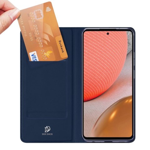 DUX DUCIS Skin Pro kabura etui pokrowiec z klapką Samsung Galaxy A72 4G niebieski DUX DUCIS Skin Pro kabura etui pokrowiec z klapką Samsung Galaxy A72 4G niebieski