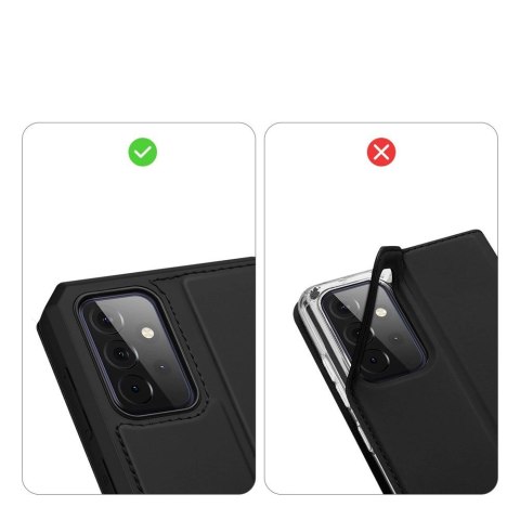 DUX DUCIS Skin X kabura etui pokrowiec z klapką Samsung Galaxy A72 4G czarny DUX DUCIS Skin X kabura etui pokrowiec z klapką Samsung Galaxy A72 4G czarny