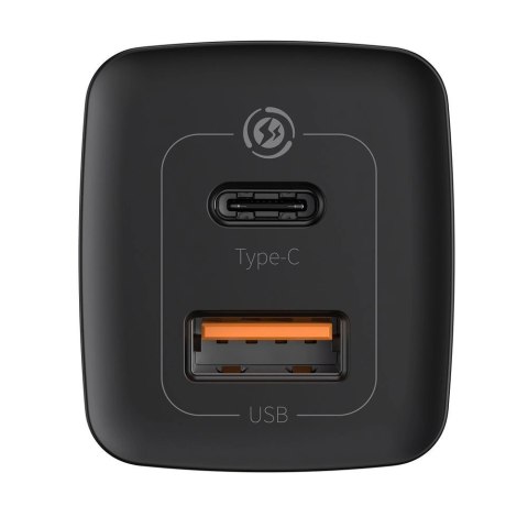 Baseus GaN2 Lite szybka ładowarka sieciowa 65W USB / USB Typ C Quick Charge 3.0 Power Delivery (azotek galu) czarny (CCGAN2L-B01 Baseus GaN2 Lite szybka ładowarka sieciowa 65W USB / USB Typ C Quick Charge 3.0 Power Delivery (azotek galu) czarny (CCGAN2L-B01