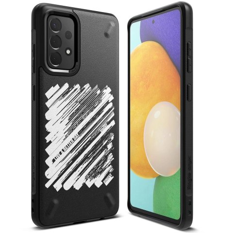 Ringke Onyx Design wytrzymałe etui pokrowiec Samsung Galaxy A72 4G czarny (Paint) (OXSG0047) Ringke Onyx Design wytrzymałe etui pokrowiec Samsung Galaxy A72 4G czarny (Paint) (OXSG0047)