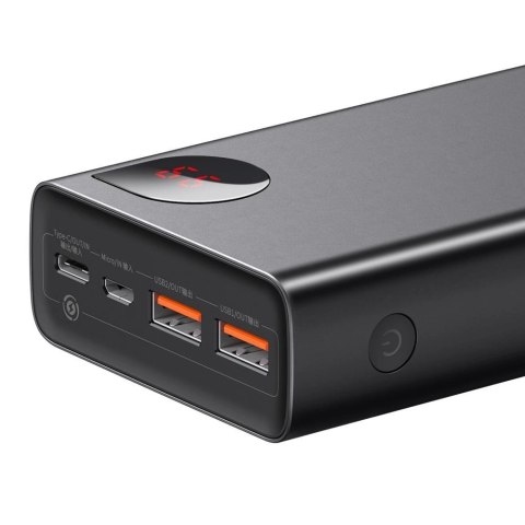 Baseus Adaman powerbank 2x USB / 1x USB Typ C / 1x micro USB 20000mAh 65W Quick Charge 3.0 Power Delivery czarny (PPIMDA-D01) Baseus Adaman powerbank 2x USB / 1x USB Typ C / 1x micro USB 20000mAh 65W Quick Charge 3.0 Power Delivery czarny (PPIMDA-D01)