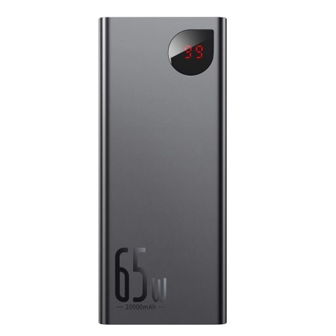 Baseus Adaman powerbank 2x USB / 1x USB Typ C / 1x micro USB 20000mAh 65W Quick Charge 3.0 Power Delivery czarny (PPIMDA-D01) Baseus Adaman powerbank 2x USB / 1x USB Typ C / 1x micro USB 20000mAh 65W Quick Charge 3.0 Power Delivery czarny (PPIMDA-D01)