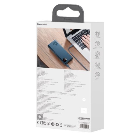 Baseus Adaman powerbank 2x USB / 1x USB Typ C / 1x micro USB 20000mAh 65W Quick Charge 3.0 Power Delivery czarny (PPIMDA-D01) Baseus Adaman powerbank 2x USB / 1x USB Typ C / 1x micro USB 20000mAh 65W Quick Charge 3.0 Power Delivery czarny (PPIMDA-D01)