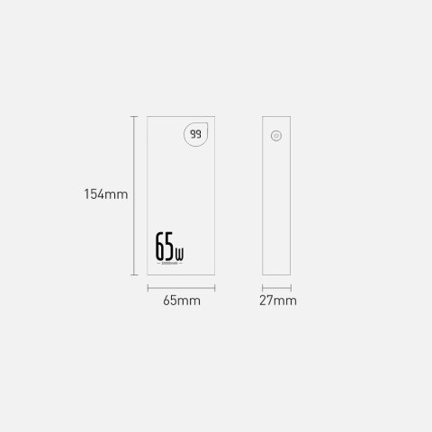 Baseus Adaman powerbank 2x USB / 1x USB Typ C / 1x micro USB 20000mAh 65W Quick Charge 3.0 Power Delivery czarny (PPIMDA-D01) Baseus Adaman powerbank 2x USB / 1x USB Typ C / 1x micro USB 20000mAh 65W Quick Charge 3.0 Power Delivery czarny (PPIMDA-D01)