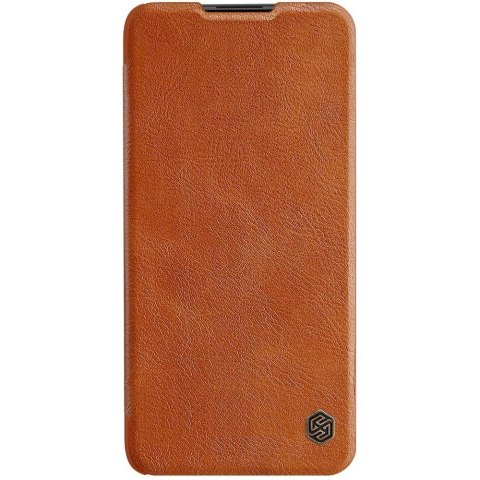 Nillkin Qin skórzana kabura etui Xiaomi Redmi Note 9T 5G brązowy
