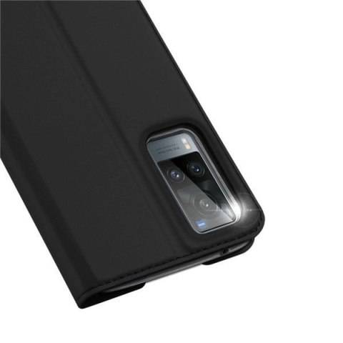 Dux Ducis Skin Pro kabura etui pokrowiec z klapką Vivo X60 czarny Dux Ducis Skin Pro kabura etui pokrowiec z klapką Vivo X60 czarny