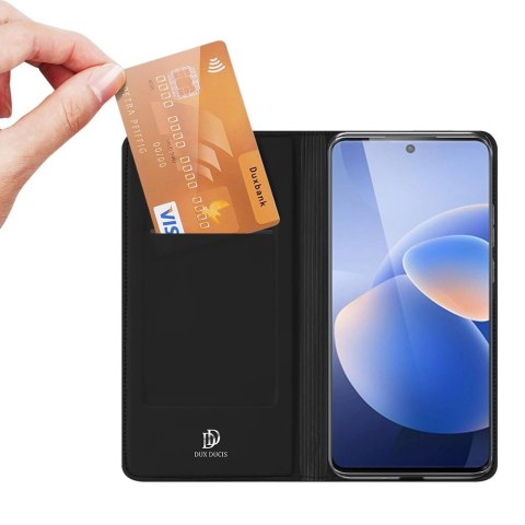 Dux Ducis Skin Pro kabura etui pokrowiec z klapką Vivo X60 czarny Dux Ducis Skin Pro kabura etui pokrowiec z klapką Vivo X60 czarny