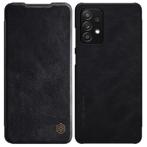 Nillkin Qin skórzana kabura etui Samsung Galaxy A72 4G czarny Nillkin Qin skórzana kabura etui Samsung Galaxy A72 4G czarny