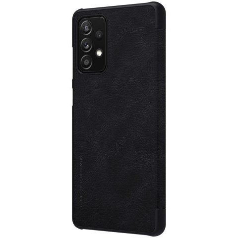 Nillkin Qin skórzana kabura etui Samsung Galaxy A72 4G czarny Nillkin Qin skórzana kabura etui Samsung Galaxy A72 4G czarny