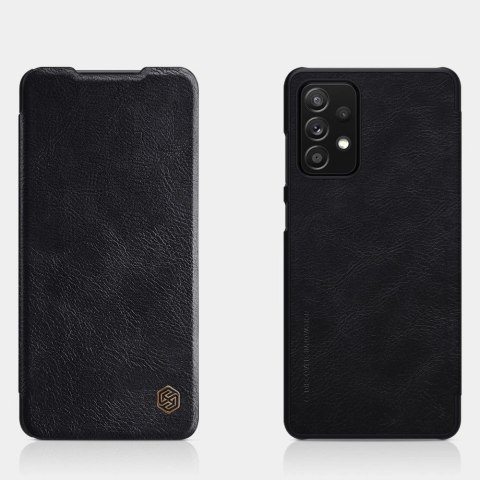 Nillkin Qin skórzana kabura etui Samsung Galaxy A72 4G czarny Nillkin Qin skórzana kabura etui Samsung Galaxy A72 4G czarny