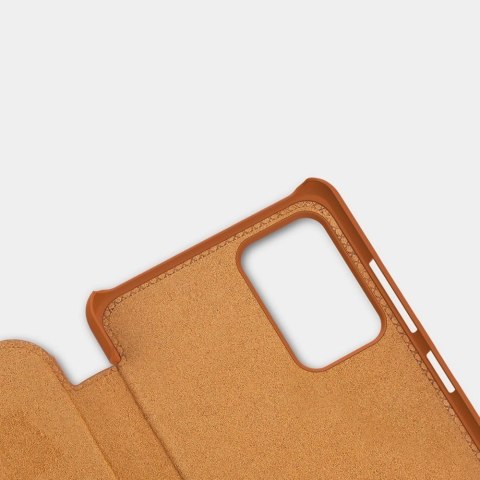 Nillkin Qin skórzana kabura etui Samsung Galaxy A72 4G czarny Nillkin Qin skórzana kabura etui Samsung Galaxy A72 4G czarny