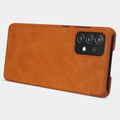 Nillkin Qin skórzana kabura etui Samsung Galaxy A72 4G czarny Nillkin Qin skórzana kabura etui Samsung Galaxy A72 4G czarny