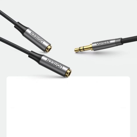 Ugreen przewód kabel przedłużacz AUX 3,5mm mini jack 0,2m czarny (AV191 50253) Ugreen przewód kabel przedłużacz AUX 3,5mm mini jack 0,2m czarny (AV191 50253)