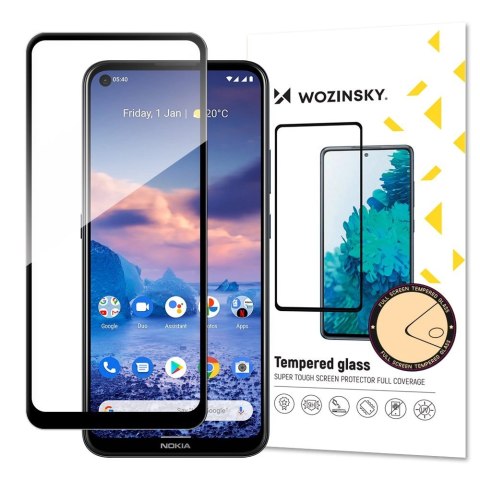 Wozinsky super wytrzymałe szkło hartowane Full Glue na cały ekran z ramką Case Friendly Nokia 5.4 czarny Wozinsky super wytrzymałe szkło hartowane Full Glue na cały ekran z ramką Case Friendly Nokia 5.4 czarny