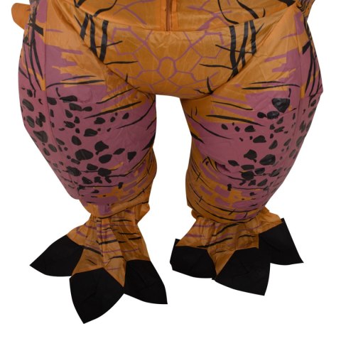 Kostium strój karnawałowy przebranie dmuchany dinozaur T-REX Gigant brązowy 1.5-1.9m Kostium strój karnawałowy przebranie dmuchany dinozaur T-REX Gigant brązowy 1.5-1.9m
