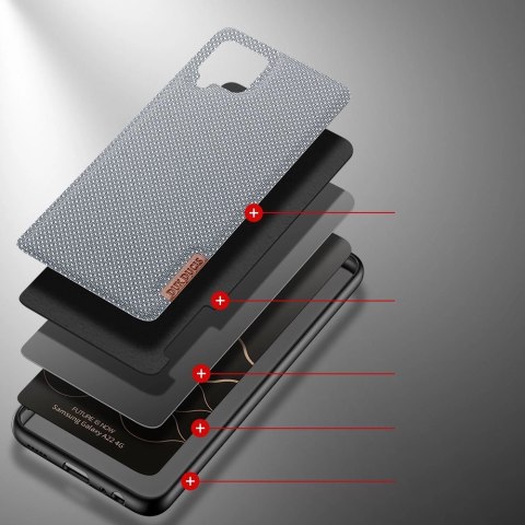 Dux Ducis Fino etui pokrowiec pokryty nylonowym materiałem Samsung Galaxy A22 4G szary Dux Ducis Fino etui pokrowiec pokryty nylonowym materiałem Samsung Galaxy A22 4G szary